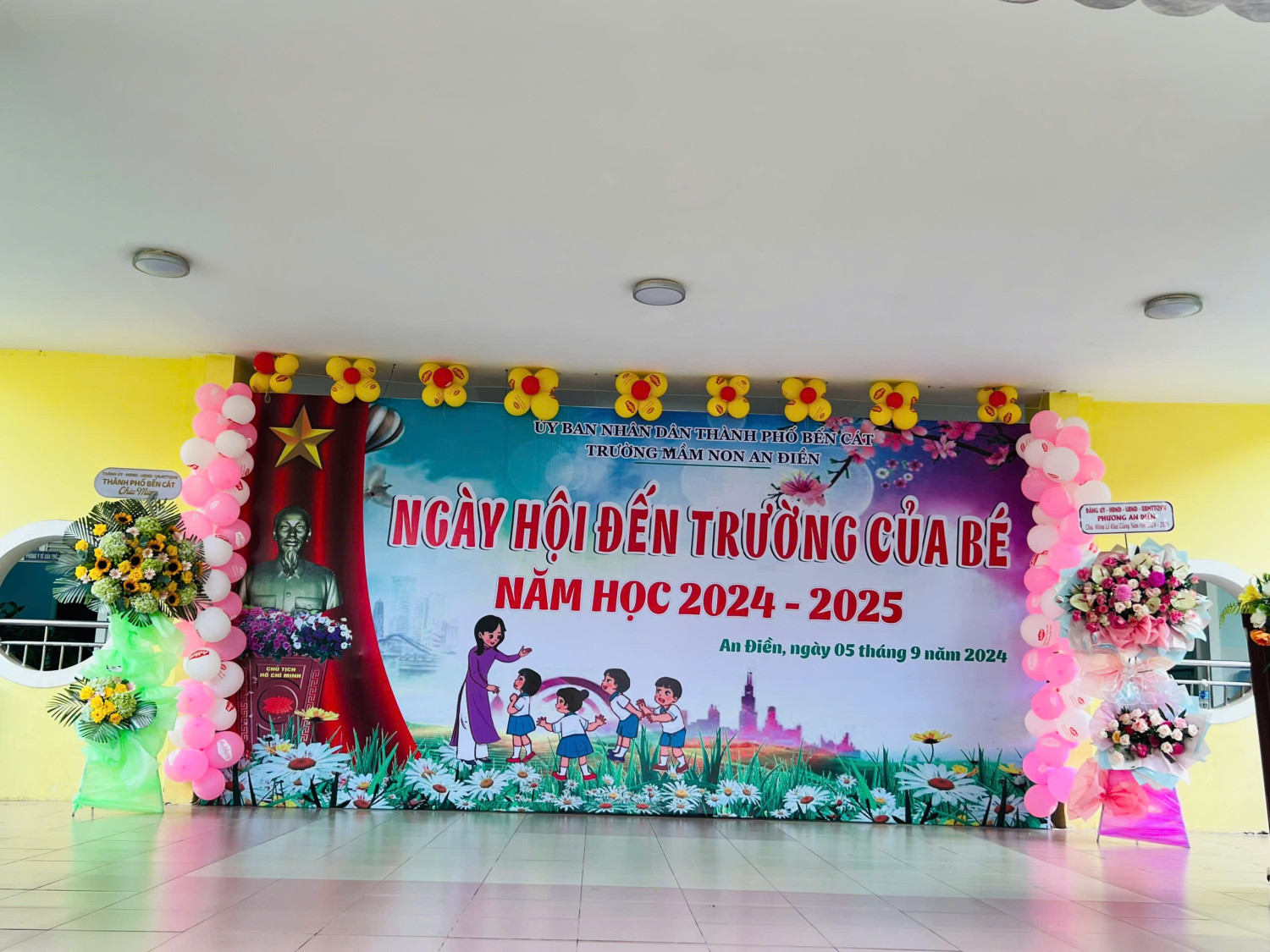 NGÀY HỘI ĐẾN TRƯỜNG CỦA BÉ  NĂM HỌC 2024 - 2025 CỦA TRƯỜNG  MẦM NON AN ĐIỀN